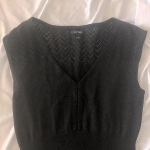 Black Cap-Sleeve Apt. 9 Sweater Dress